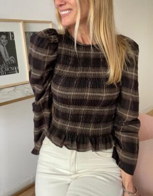 Alternative view of Blusa Liverpool Cuadros